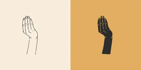 Hand drawn vector abstract stock flat graphic illustration with minimal logo Stock Illustration