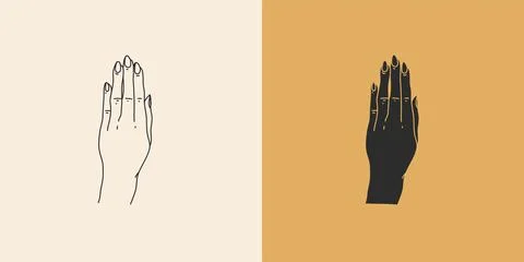 Hand drawn vector abstract stock flat graphic illustration with minimal logo Stock Illustration