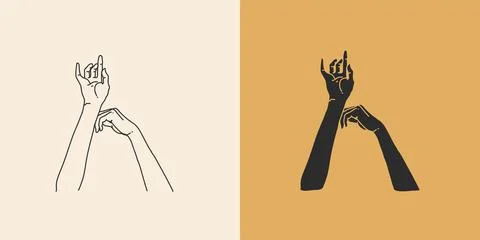 Hand drawn vector abstract stock flat graphic illustration with minimal logo Stock Illustration