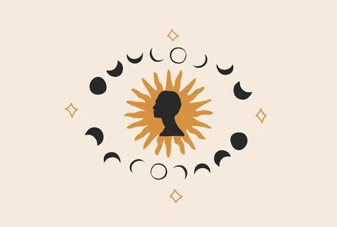 Hand drawn vector abstract stock flat graphic illustration with logo element Stock Illustration