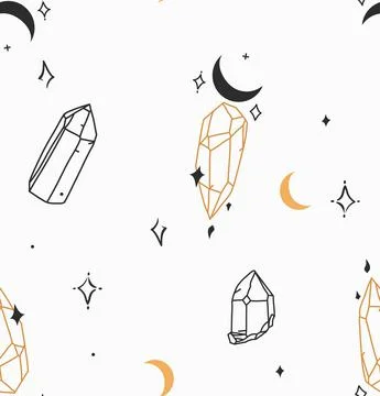 Hand drawn vector abstract stock flat graphic illustration seamless pattern with Stock Illustration
