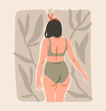 Hand drawn vector abstract stock flat graphic contemporary aesthetic fashion Stock Illustration