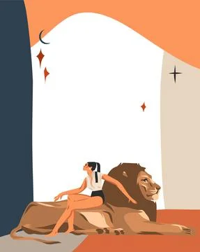 Hand drawn vector abstract stock graphic simple astrology celestial illustration Stock Illustration