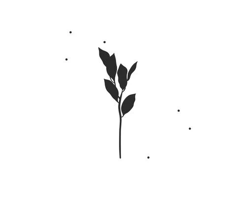 Hand drawn vector abstract stock flat graphic illustration with minimal logo Stock Illustration