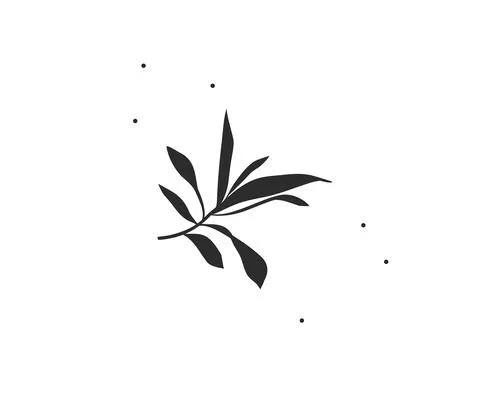 Hand drawn vector abstract stock flat graphic illustration with minimal logo Ilustración de archivo