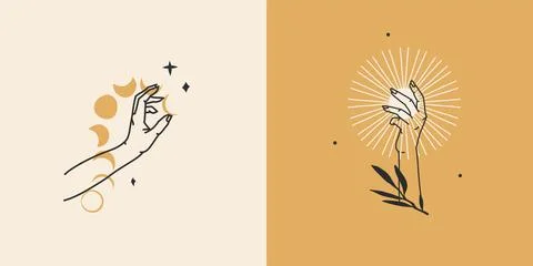 Hand drawn vector abstract stock flat graphic illustration with minimal logo Stock Illustration