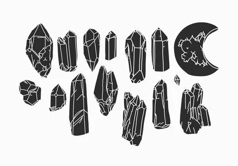 Hand drawn vector abstract stock flat graphic illustrations collection set with 库存插图