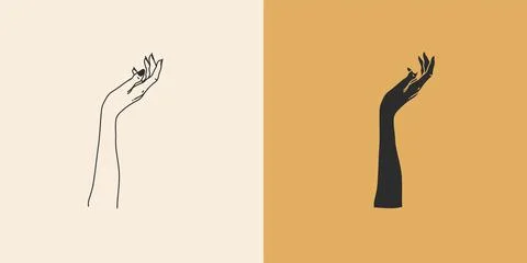 Hand drawn vector abstract stock flat graphic illustration with minimal logo Stock Illustration