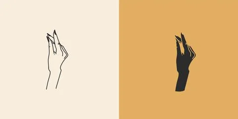 Hand drawn vector abstract stock flat graphic illustration with minimal logo Stock Illustration