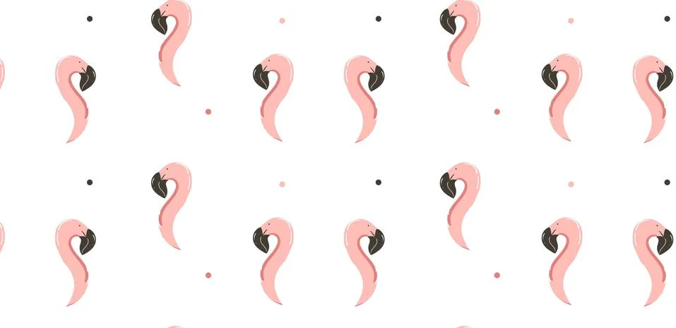 Hand drawn vector abstract summer time simple minimalistic seamless pattern with Stock Illustration