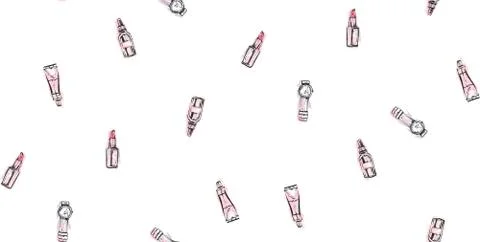 Hand drawn vector abstract textured graphic fashion chic style collection Stock Illustration