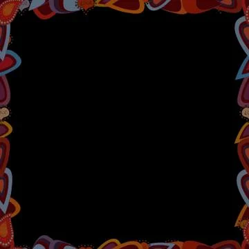 Hand drawn vector border frame doodles. Seamless. Vector illustration. Stockillustratie
