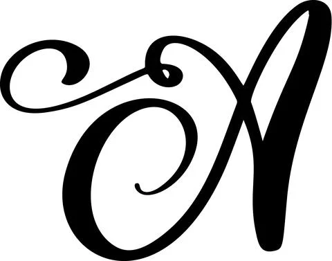 Hand drawn vector calligraphy letter font A. Isolated letter written with ink 스톡 일러스트