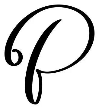 Hand drawn vector calligraphy letter B. Script font logo. Handwritten brush Illustrazione stock