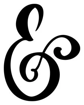 Hand drawn vector calligraphy letter E. Script font logo. Handwritten brush Illustrazione stock