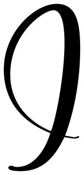 Hand drawn vector calligraphy letter I. Script capital font logo. Handwritten 스톡 일러스트