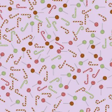 Hand drawn vector christmas seamless pattern Stock Illustration