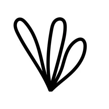 Hand drawn vector doodle illustration, abstract handwriting Stock Illustration