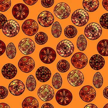 Hand drawn vector ethnic seamless pattern イラスト素材