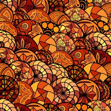 Hand drawn vector ethnic seamless pattern イラスト素材