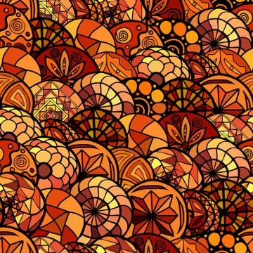 Hand drawn vector ethnic seamless pattern イラスト素材