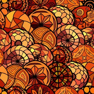 Hand drawn vector ethnic seamless pattern Illustrazione stock