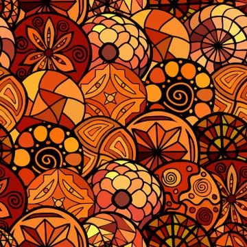 Hand drawn vector ethnic seamless pattern イラスト素材