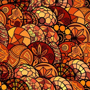 Hand drawn vector ethnic seamless pattern イラスト素材