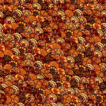 Hand drawn vector ethnic seamless pattern イラスト素材