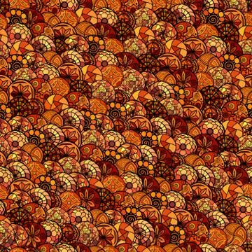 Hand drawn vector ethnic seamless pattern イラスト素材
