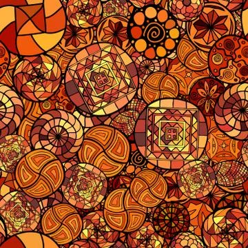 Hand drawn vector ethnic seamless pattern イラスト素材