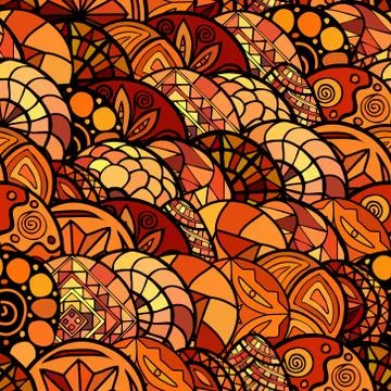 Hand drawn vector ethnic seamless pattern イラスト素材