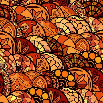 Hand drawn vector ethnic seamless pattern イラスト素材