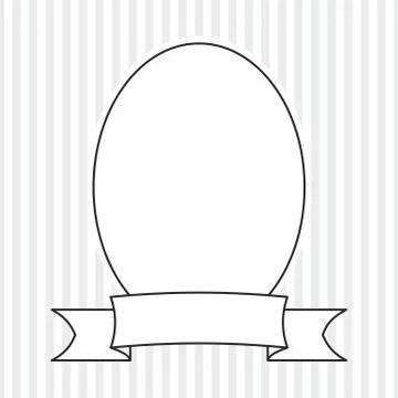 Hand drawn vector frame on grey and white stripes background Stock Illustration