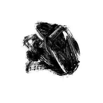 Hand drawn vector grunge paint brush stroke Stock Illustration