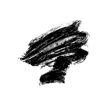 Hand drawn vector grunge paint brush stroke Stock Illustration