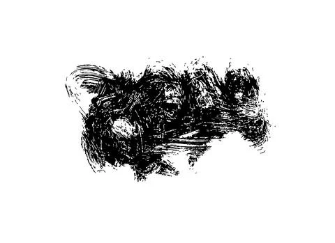 Hand drawn vector grunge paint brush stroke Stock Illustration