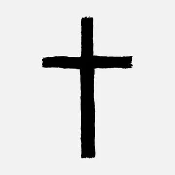 Hand drawn Vector grunge plus sign Stock Illustration