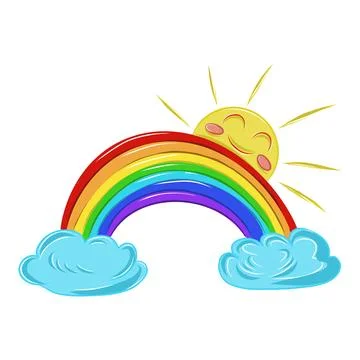 Hand-drawn vector illustration of bad weather, umbrella, puddles, and clouds 스톡 일러스트