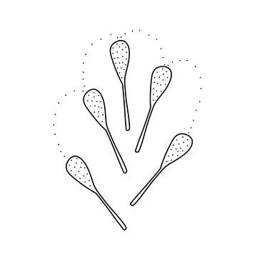 Hand drawn vector illustration of circus juggler mace in doodle style. Cute i Stock Illustration