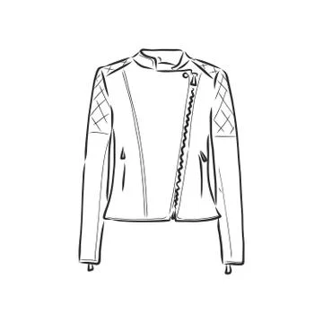 Hand drawn vector illustration. Creative black contour art work. Ink fashion  Stock Illustration