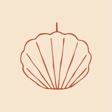 Hand drawn vector illustration of a decorative candle in the shape of a Stock Illustration