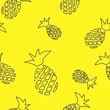 Hand drawn vector illustration in doodle style abstract sketch. Tropical Stock Illustration