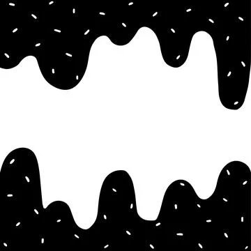 Hand drawn vector illustration of Dripping Liquid with blank space. 스톡 일러스트