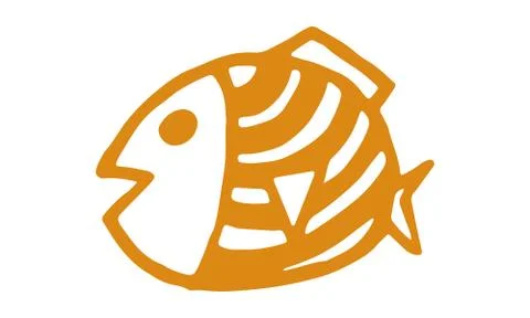Hand drawn vector illustration of fish Stock Illustration