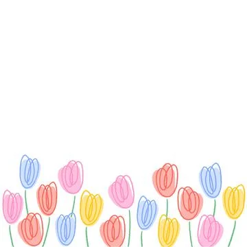 Hand drawn vector illustration of flower with blank space for text Иллюстрация