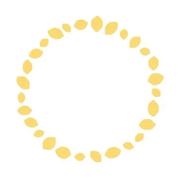 Hand drawn vector illustration of lemon with blank space for text Stock Illustration