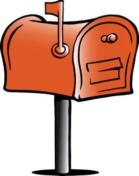 Hand-drawn vector illustration of an mailbox Stock Illustration