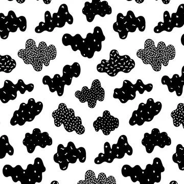Hand drawn vector illustration of memphis pattern.Abstract wallpaper. 스톡 일러스트