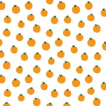 Hand drawn vector illustration of orange pattern. 스톡 일러스트
